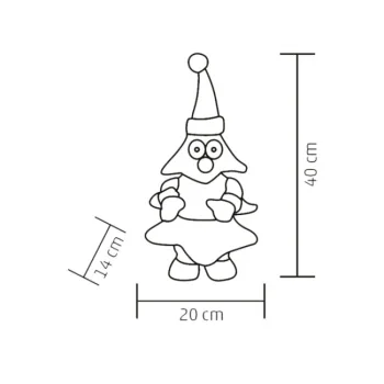 Home plišana pevajuća jelka KDD39-2